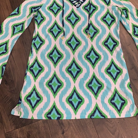 Macbeth Collection By Margaret Joseph’s Swim Cover Up With Hood Size Medium - Picture 5 of 8